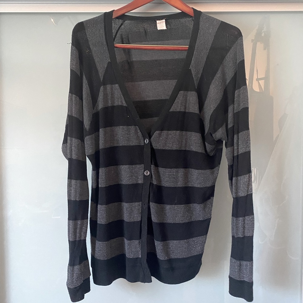 Lightweight Striped Cardigan